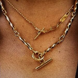 Soko Imara Lariat Gold plated Necklace